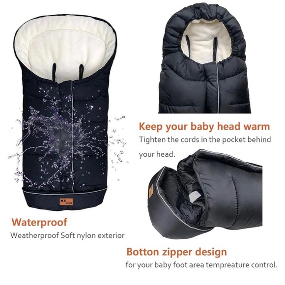 Winter Waterproof Stroller Footmuff / Cover - Picture 3 of 5